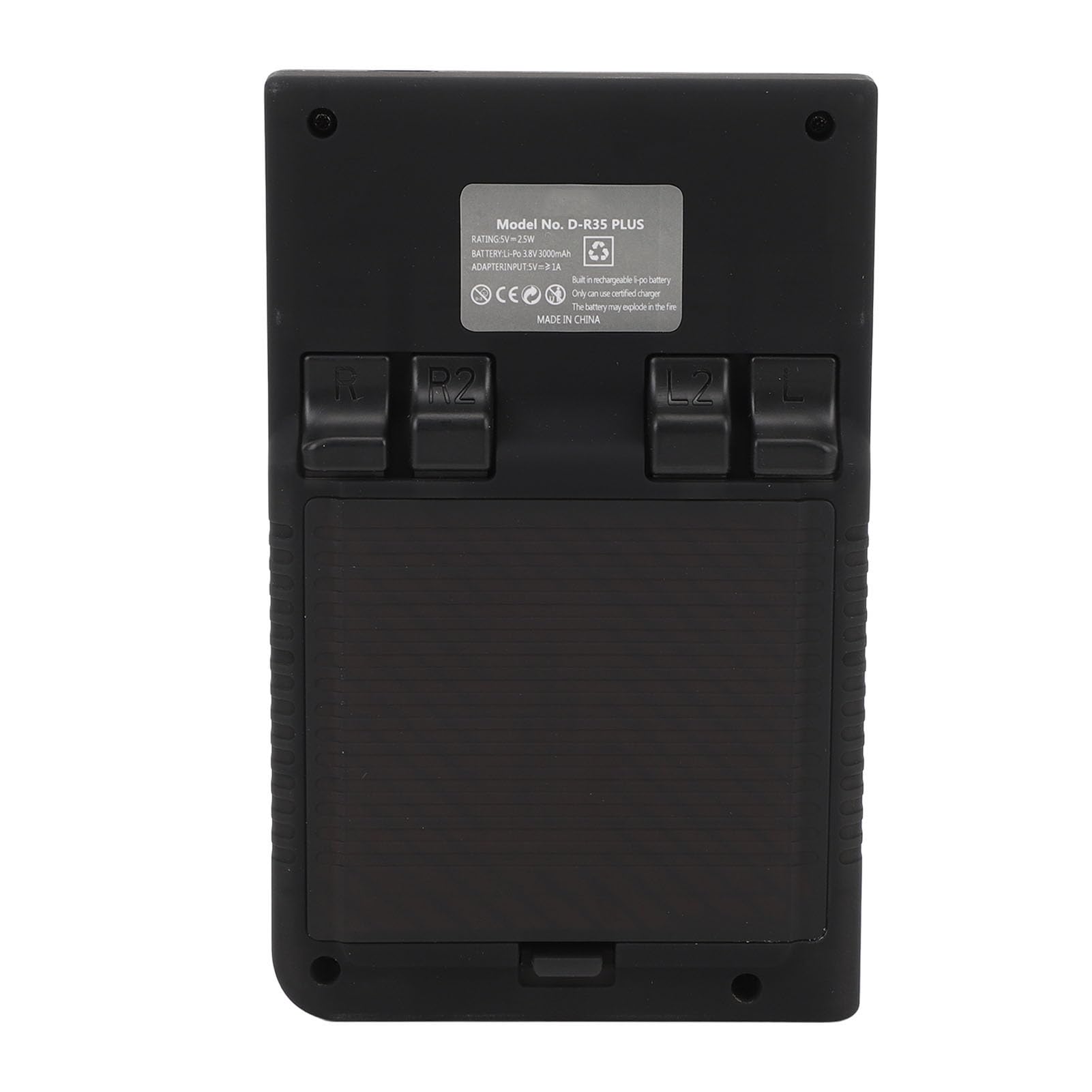 Przenośna Retro Ręczna Konsola do Gry, 640x480 3,5 Cala IPS Screen Odporna na Wideo Konsola do Gry 3000 MAh dla Wnętrza (BLACK)