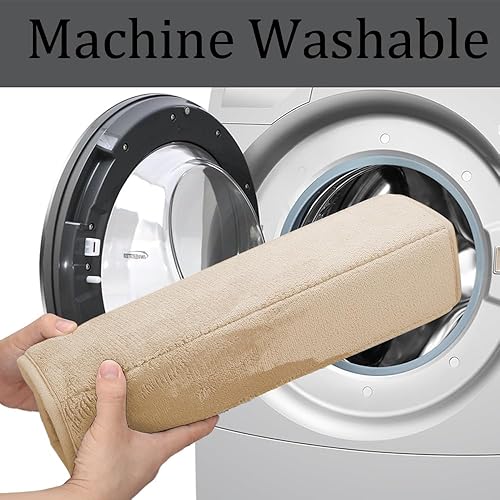 Miniatura 6 de RUN HELIX Juego de 3 tapetes de baño de espuma viscoelástica, suave y cómodo, súper absorción de agua, antideslizante, grueso, lavable a máquina,