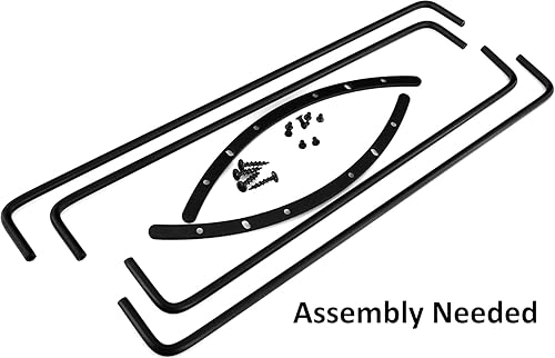 Miniatura 10 de GS Power Rejilla de barra de 12 pulgadas para subwoofer y altavoz en acabado cromado plateado o negro mate (1 pieza), disponible en 8 y 10