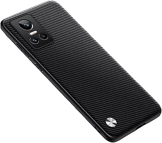 فاسينيشن جراب موبايل متوافق مع اوبو رينو 10 شبكة الجيل الخامس 5G من جلد البولي يوريثين النباتي الفاخر خلفي السيليكون الناعم غير اللامع ممتص للصدمات لموبايل 5G اسود