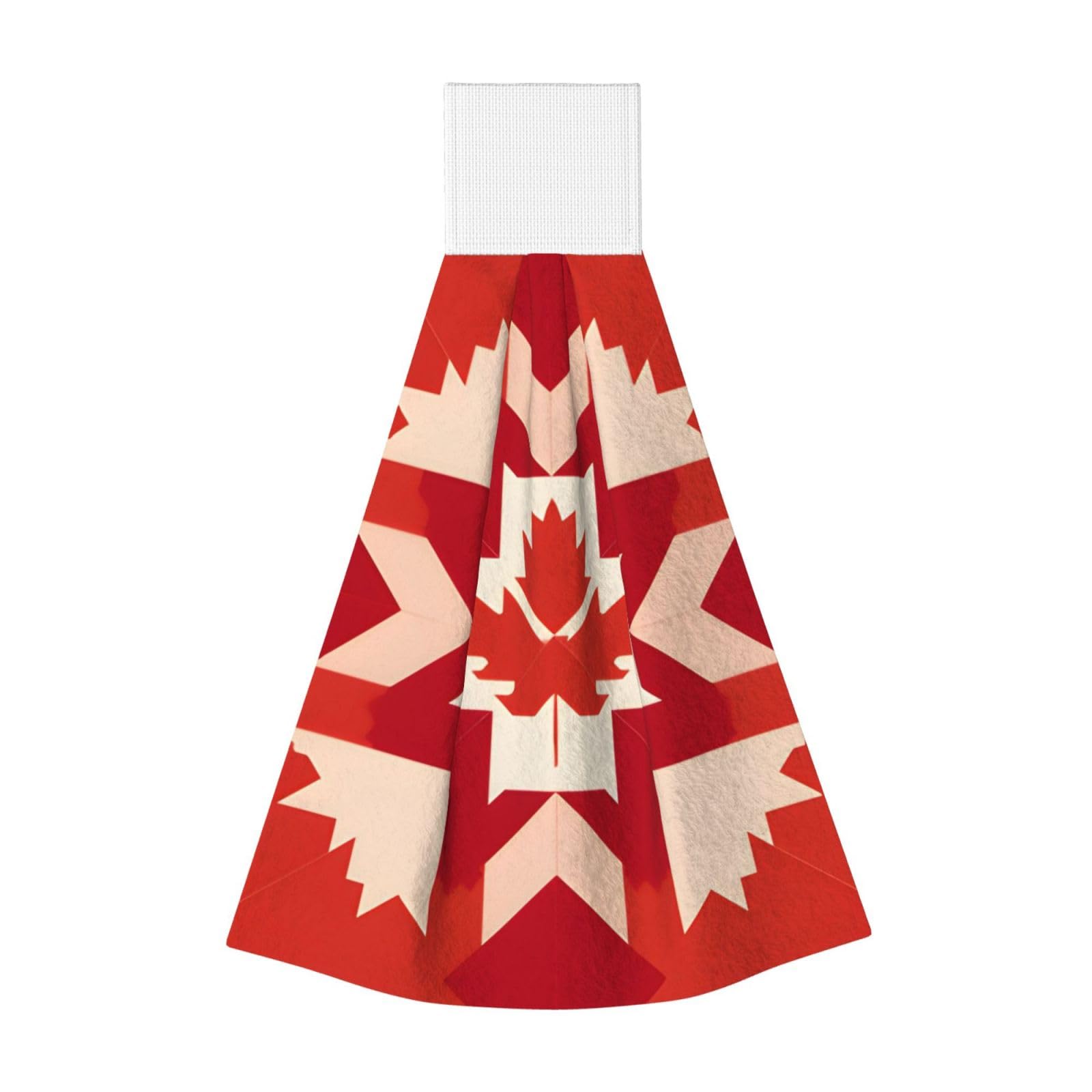 JUANYQME Canada Flag Printing Hanging Coral Fleece Towel Super Absorbent Soft Towel, Fluffy And Light Quick-Drying Noodles.