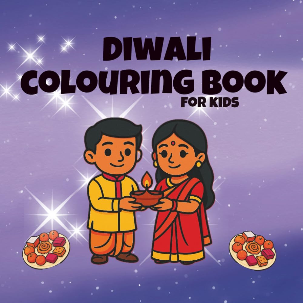 Diwali Colouring Book: A joyful Diwali activity book for children ages 4–10