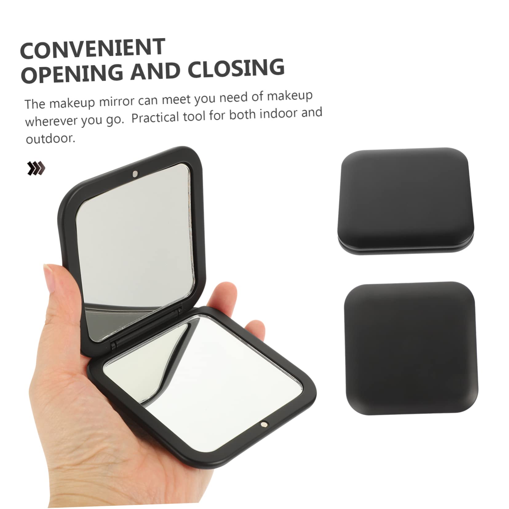 minkissy 3piezas Espejo De Viaje Compacto Aumento Espejo De Maquillaje Portátil para Mujeres para Uso Boda y Especiales