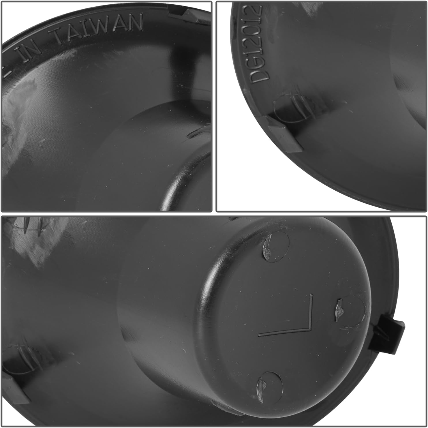 DAT AUTO PARTS Left Front Driver Side Fog Light Cover Replacement For 2015-2023 Dodge Challenger Black Textured Use For Cover w/Round Fog Hole CH1038212 68259661AA