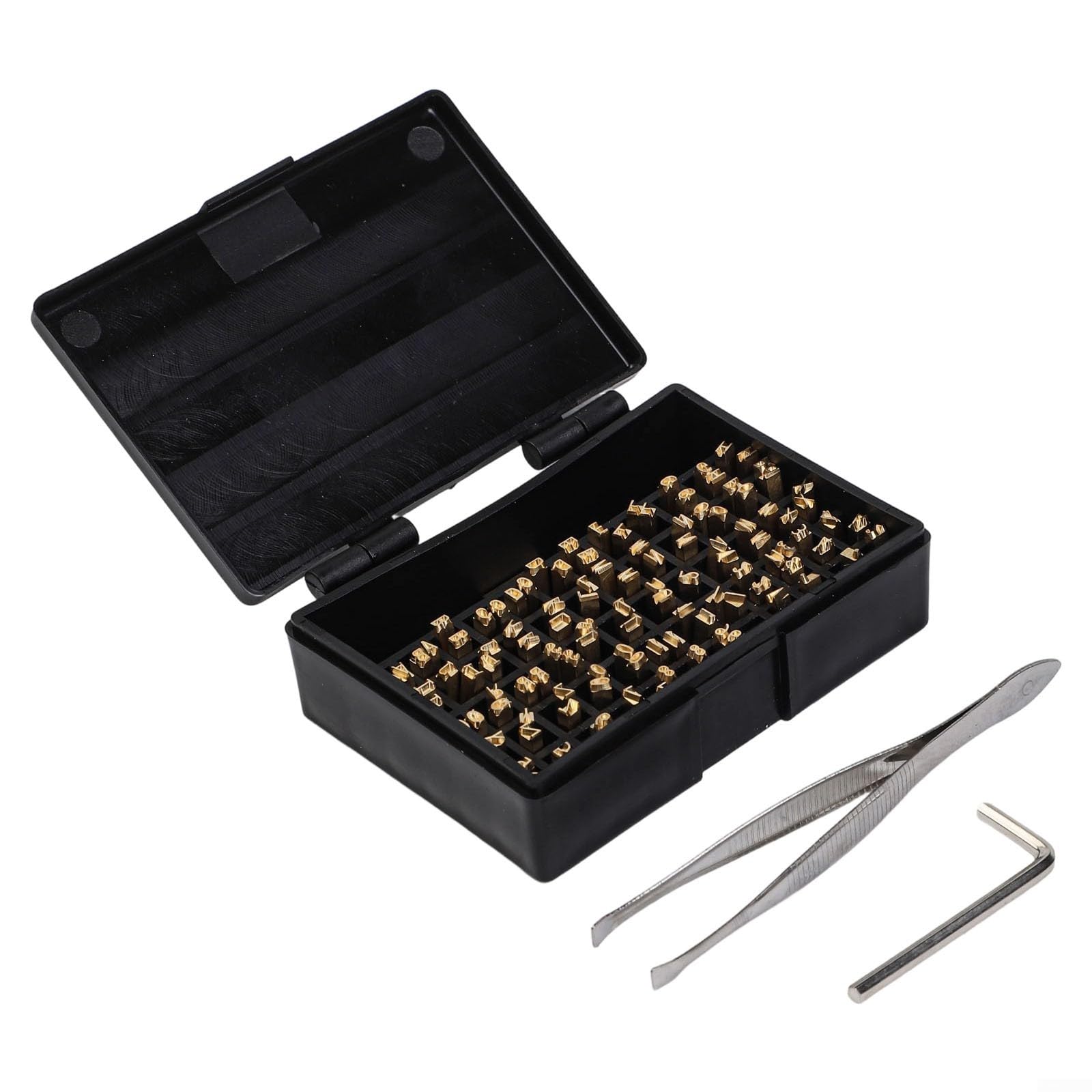 Lot de 120 lettres en cuivre à chaud 2 x 3 x 15 mm pour machine de codage HP-241 DY-8, caractères d'estampage de code de date pour emballage de film et