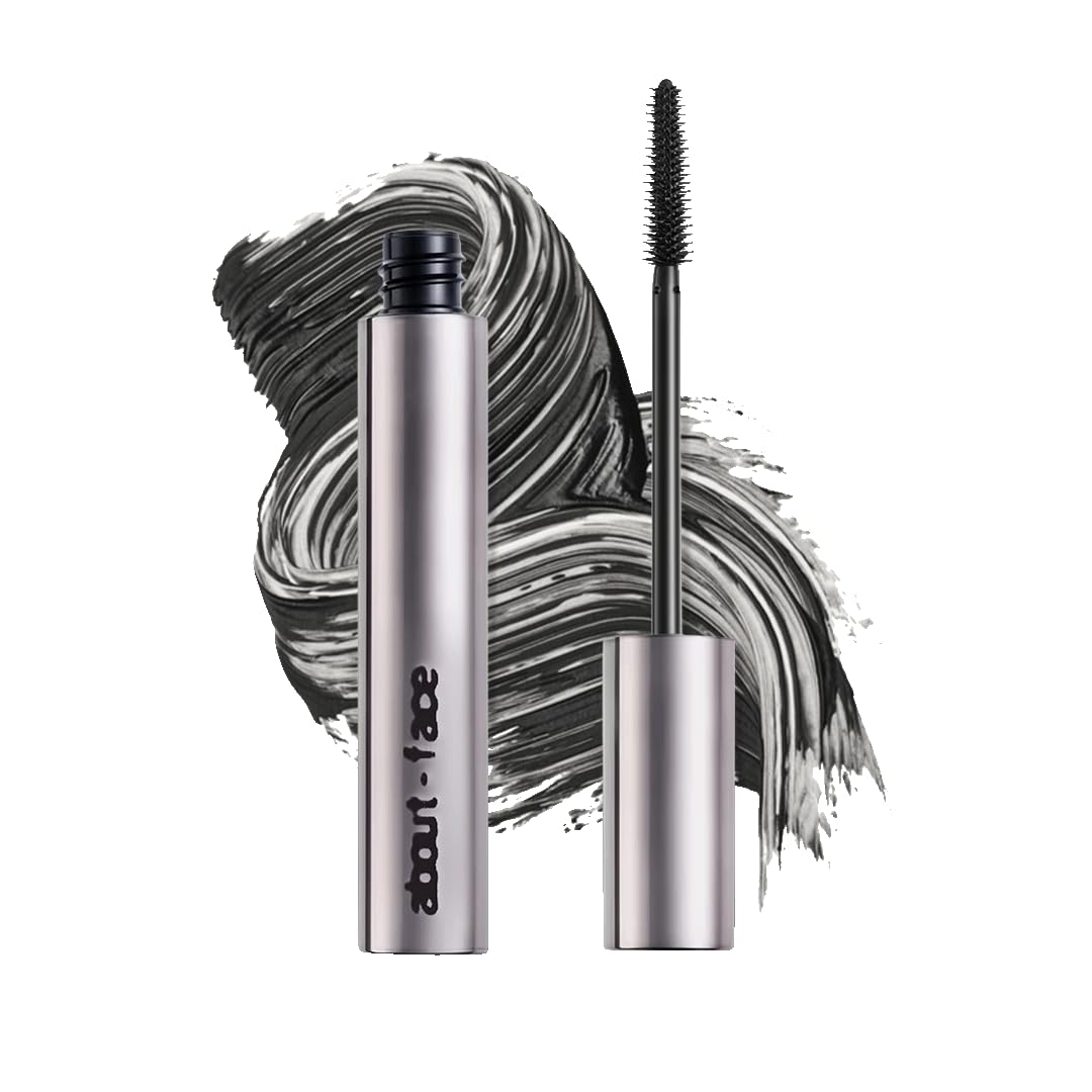 about-face Volumizing Mascara | Lengthens & Lifts | Jet Black | 0.43oz