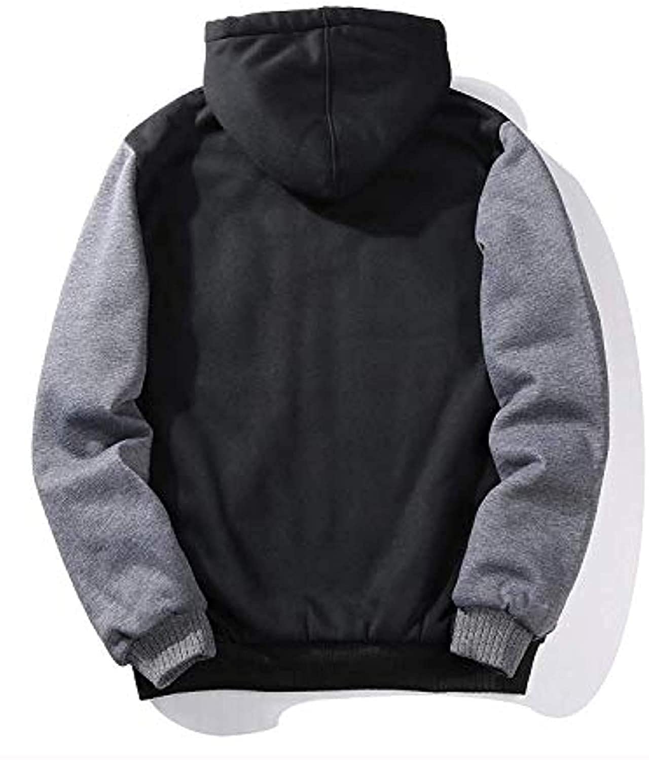 LLdress Sudadera con Capucha para Hombre Sudadera con Cremallera y Forro Polar Chaqueta CáLida de Invierno con Bolsillos