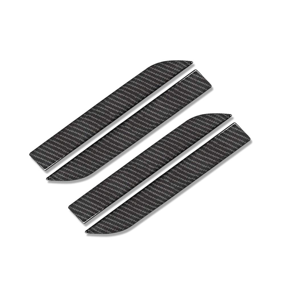 CoolKo Door Handle Sills Protection Kit 4K Glossy Real Carbon Fiber Cover Compatible with Tesla Model X (4 Pieces Set)