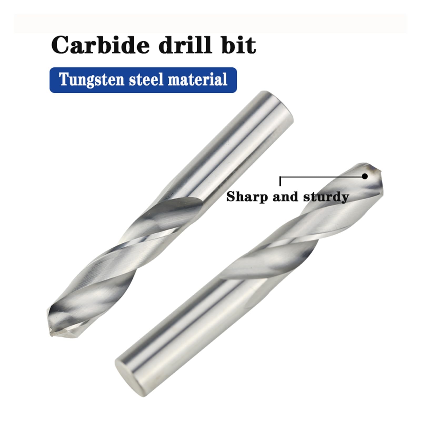 1 pieza de brocas de carburo de tungsteno sólido for brocas de carburo CNC 1,0-20mm cortador de fresado de carburo de broca metalúrgica(13mm)