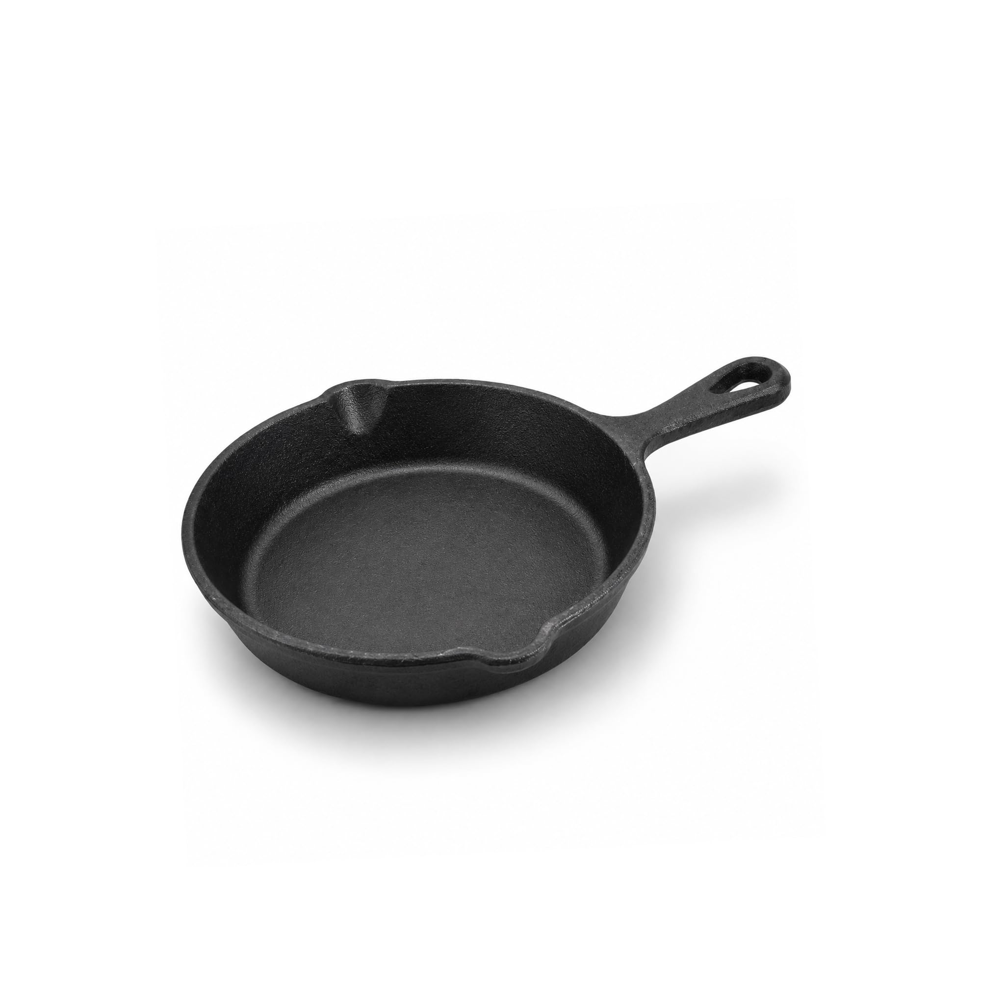 WINSOME Pre Seasoned Cast Iron Skillet | (16.5cm) Heat-Retaining Cast Iron Frying Pan with Dual Handles | Skillet Pan with Pouring Lips | Cast Iron Pan for BBQ, Chops, Fajitas & Steaks