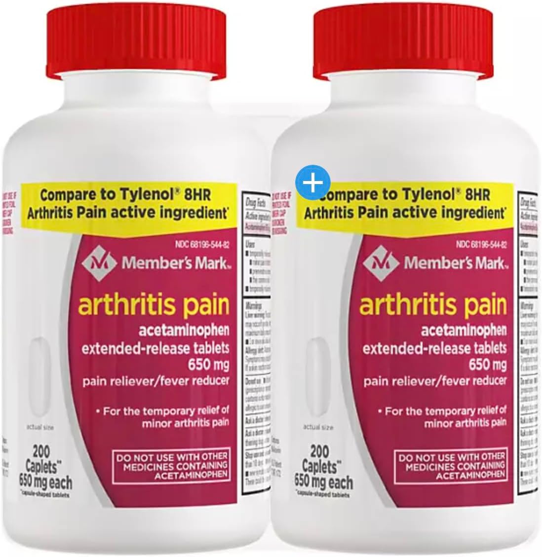 Compare to Tylenol Arthritis Pain active ingredient. Member's Mark Arthritis