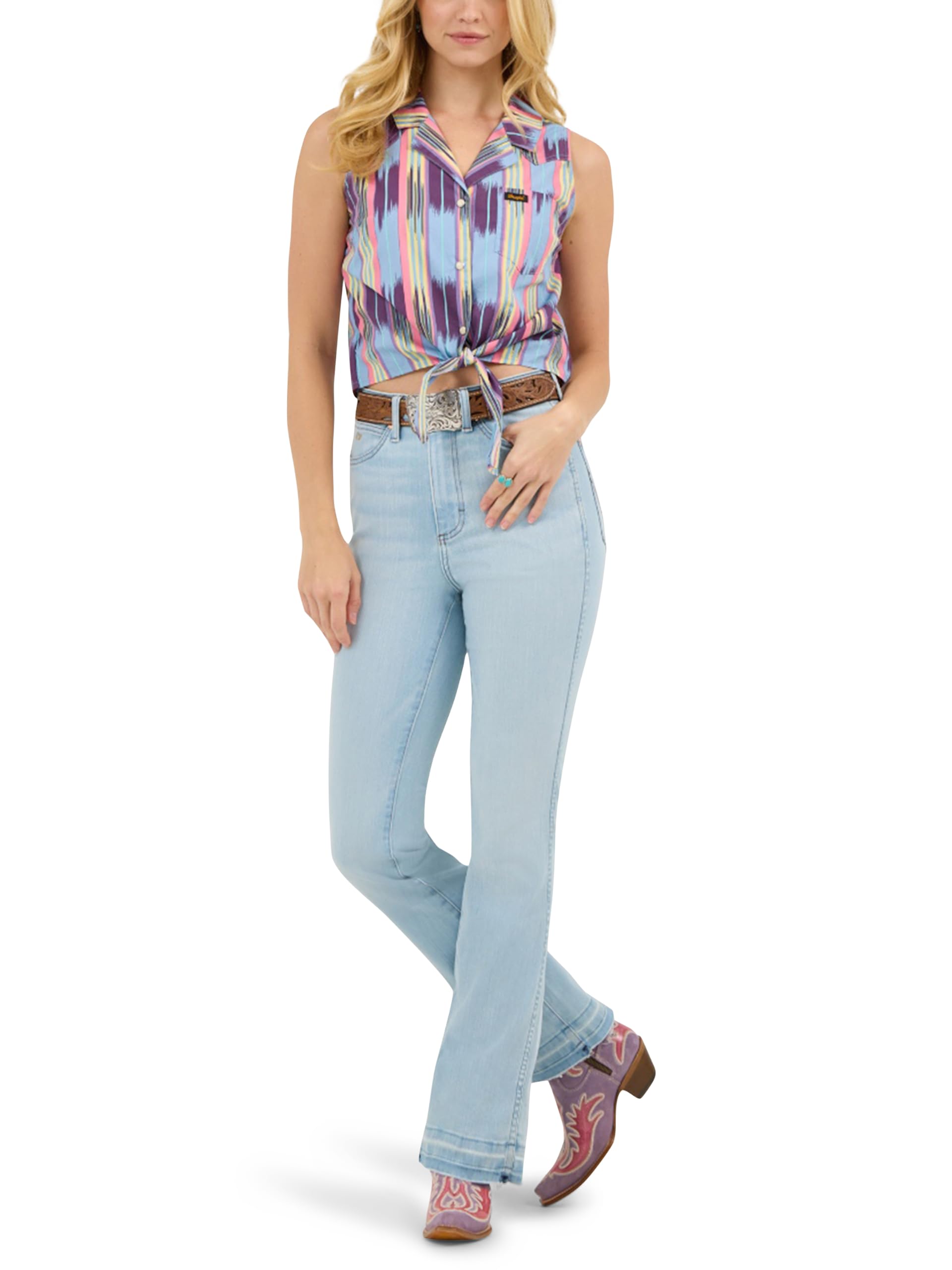 Wrangler X Lainey Wilson Boot Huggers Jeans Donna