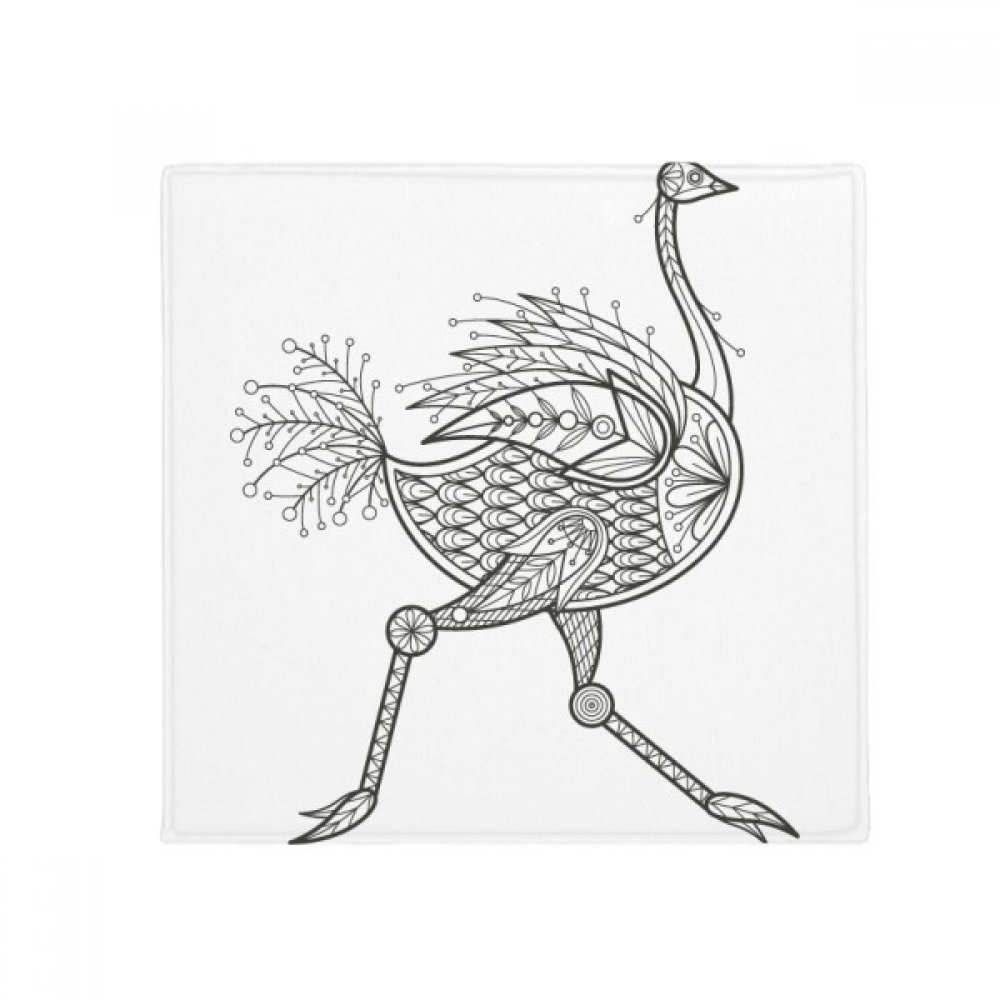 Cadeau tapis oiseaux multicolore déco 50X50cm pour salon et entrée de maison