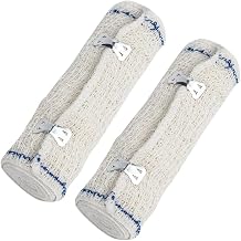 Elastic Bandage, 2 Pieces, 15 cm x 4.5 m, Reusable Elastic Bandage | Breathable Crepe Bandage for Legs/Ankles/Arms/Wrists (No Self-Adhesive)