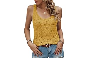 Women's Sleeveless Macrame Tops: Chic Bohemian Vibes