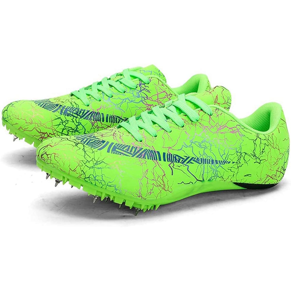 Zapatillas De Clavos Atletismo con 8 Clavos Unisex Spikes Atletismo para Pista Hombres Y Mujeres Transpirable y Ligero Antideslizantes Atletismo para Velocidad Sprint