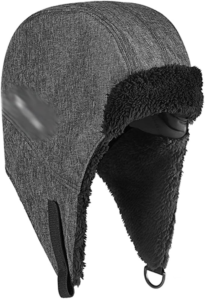 VIDI Gorro Deportivo De Invierno para Hombre Y Mujer Grueso Cálido para Esquí Pescasenderismo Resistente Al Viento Con Orejeras para Ciclismo