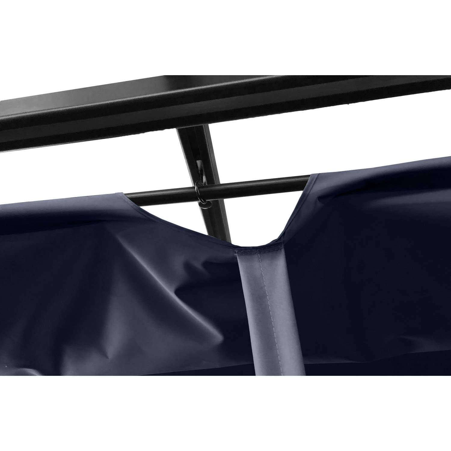 Pergola Autoportée NILA Gris Toile Rétractable 12m²