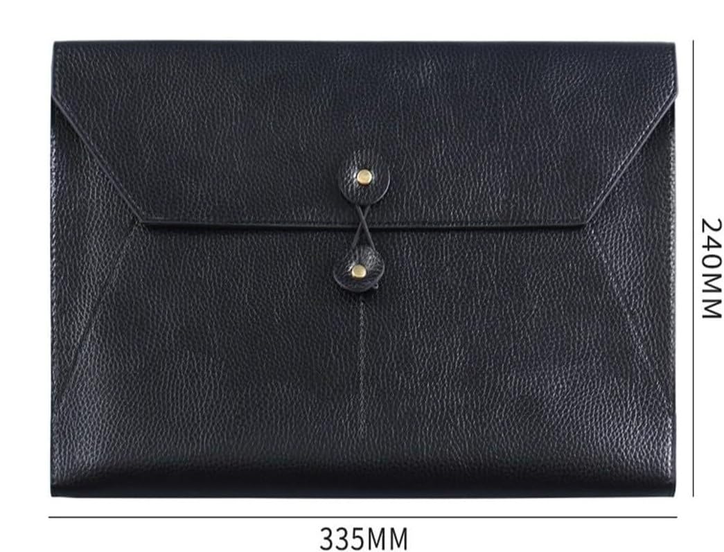 Etui na dokumenty ze skóry PU, wielokolorowe, 335 x 240 mm(Black)
