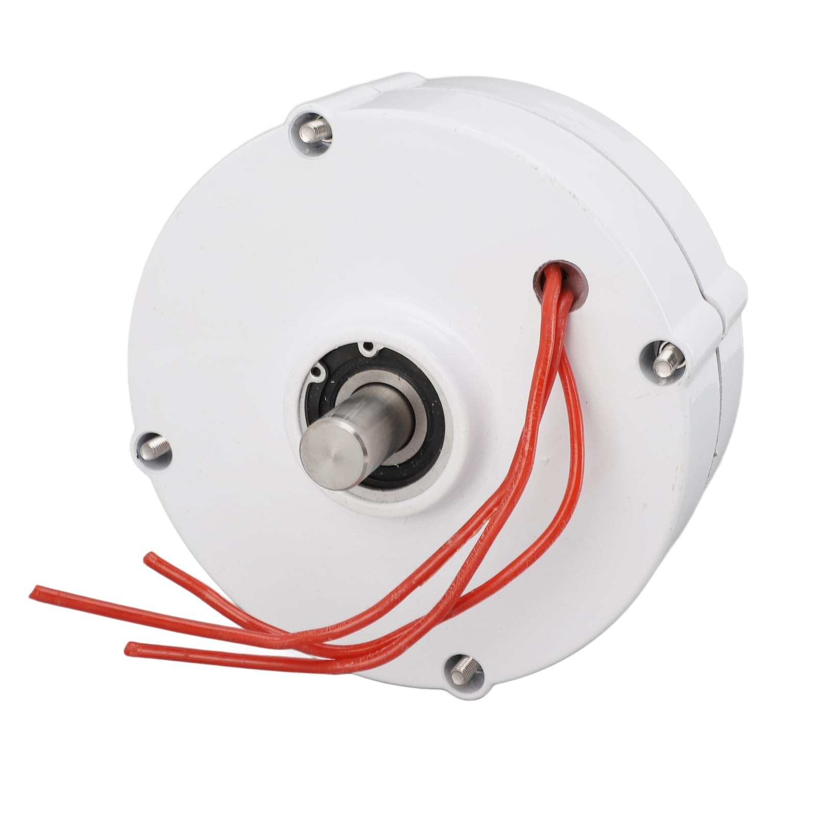 FTVOGUE Generatore a Magnete Permanente 24 V 100 W Alternatore Trifase in Lega di Alluminio Doppio Albero per Utenti di Turbine Eoliche Verticali o Orizzontali Funzionamento a Bassa velocità (200W)