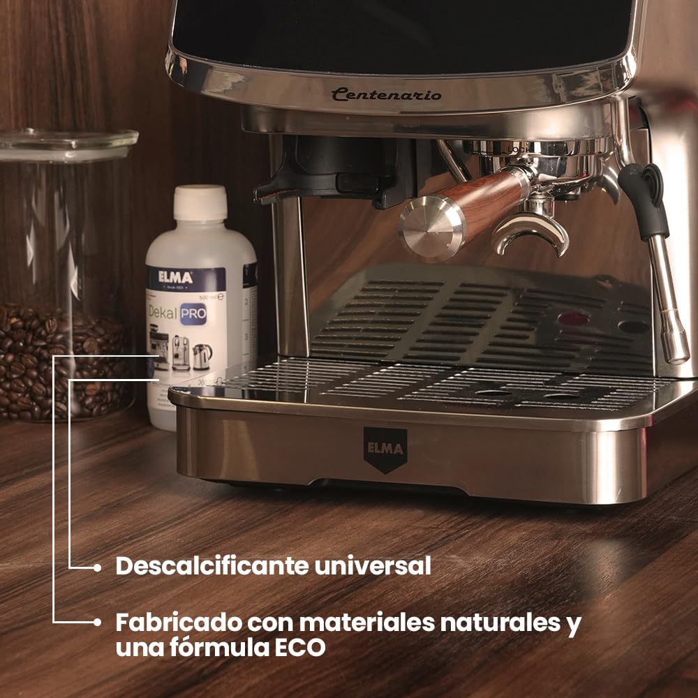 Descalcificador Cafetera DekalPRO, Líquido Descalcificador Universal Compatible con Todas las Máquinas de Café y Hervidores de Agua, Ecológico, 500 ml, 8 unidades