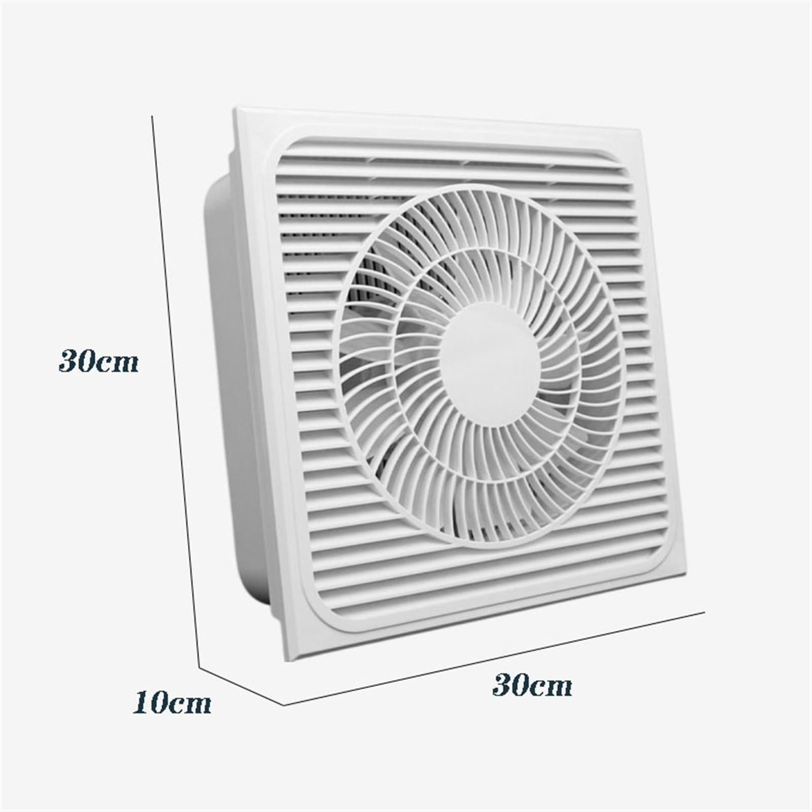 Silencieux Extracteur D'air 30*30cm cuisine intégré ventilateur d'extraction de plafond salle de bains ventilateur de Ventilation puissant ventilateur d'extraction domestique Ventilateur d'extraction