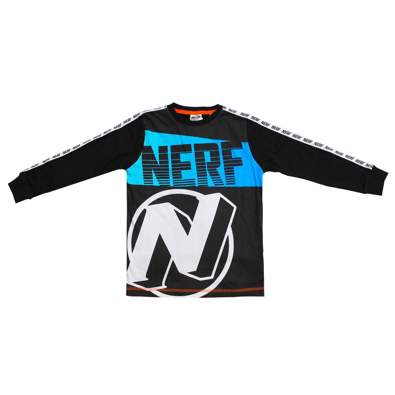 Official Licensed NERF Boys Long Sleeve T-Shirt Age 9 Years Nerf Nation Top Black