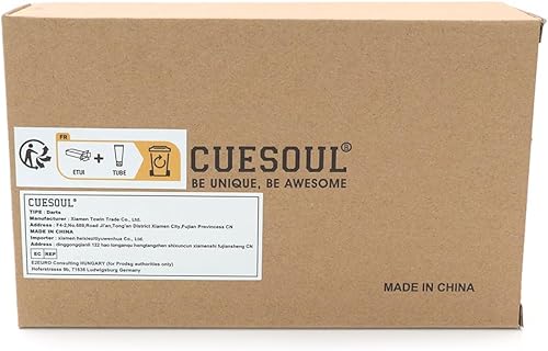 Miniatura 8 de Juego de dardos de punta suave de 16 gramos con funda de lujo de Black Scorpion CUESOUL