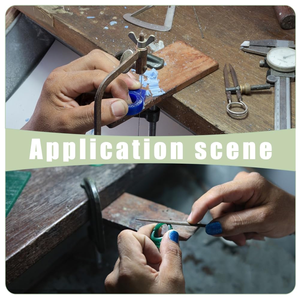UNICRAFTALE Kit de 4 Pièces pour Sculpture de Cire de Bague Tubes de Cire de Bague Bleus avec Élargisseur de Trou de Tube de Cire Mandrin de Bague et Lime Double Face pour la Fonte à la Cire Perdue