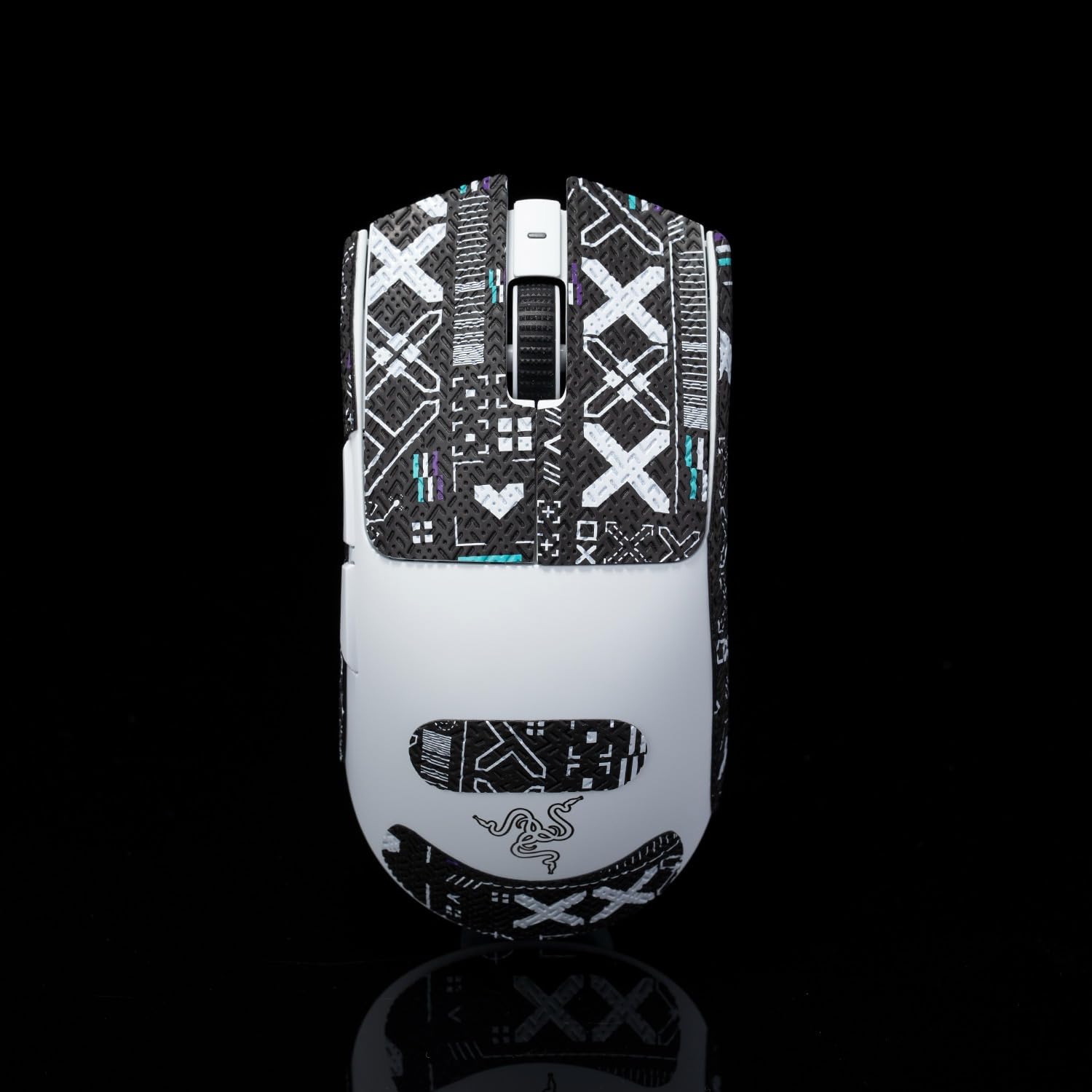 Grip Tape for Razer Viper V3 Pro - Anti-Slip,Enhanced Control, Sweat Resistance,Improves FPS Gaming Grip & Mouse Protection [Pre-Cut] Printsteam BW