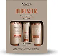 Lowell – Kit Reconstrutor Bioplastia (Shampoo + Condicionador + Máscara) – Reconstrução Capilar – Fortalecimento dos Fios – Redução da Quebra – Tratamento Profissional