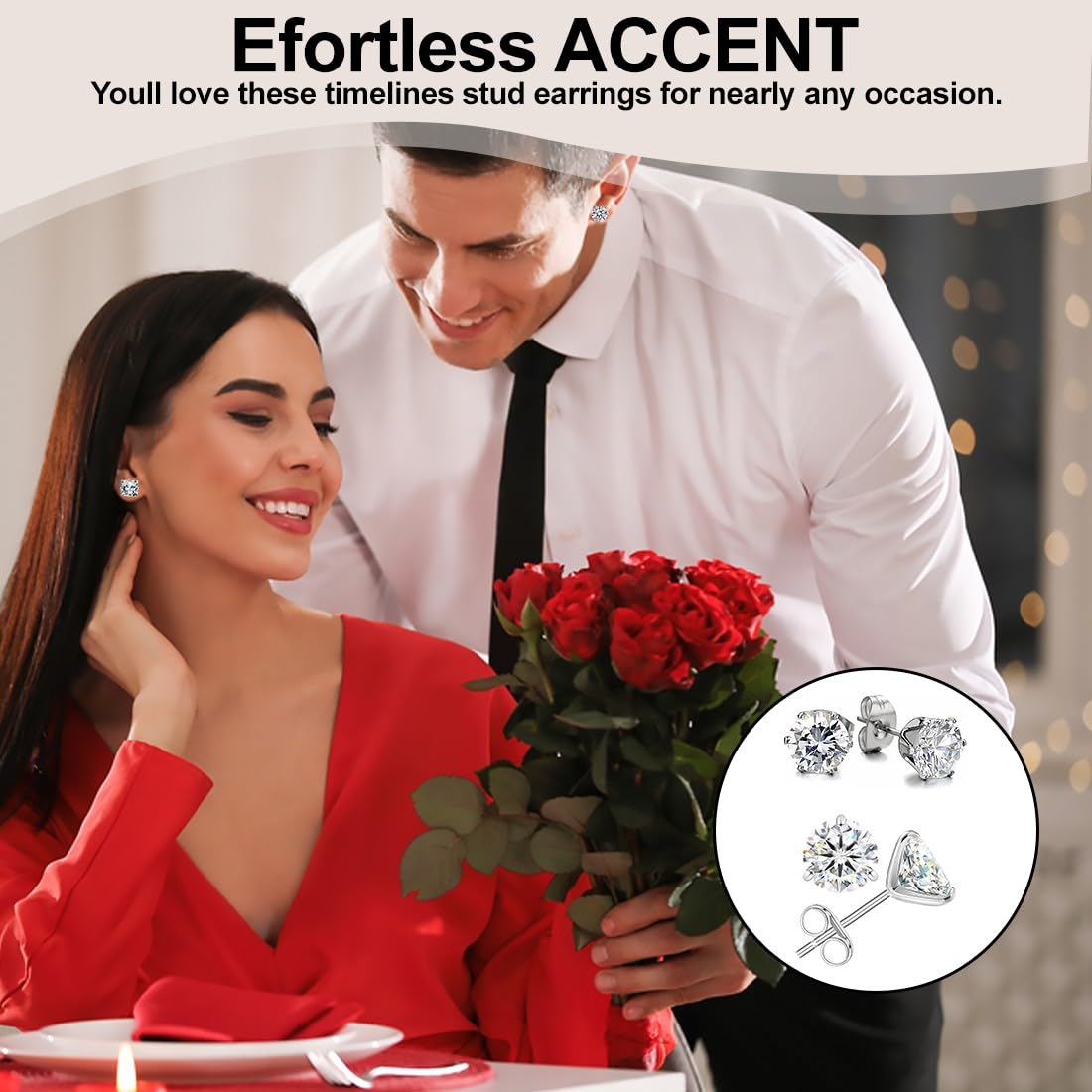 JEYORZY 12 Paia Orecchini Uomo Diamante, Orecchini Acciaio Chirurgico per Donna Uomo, Zirconi Cubici, Orecchini A Bottone Anallergico Cartilagine