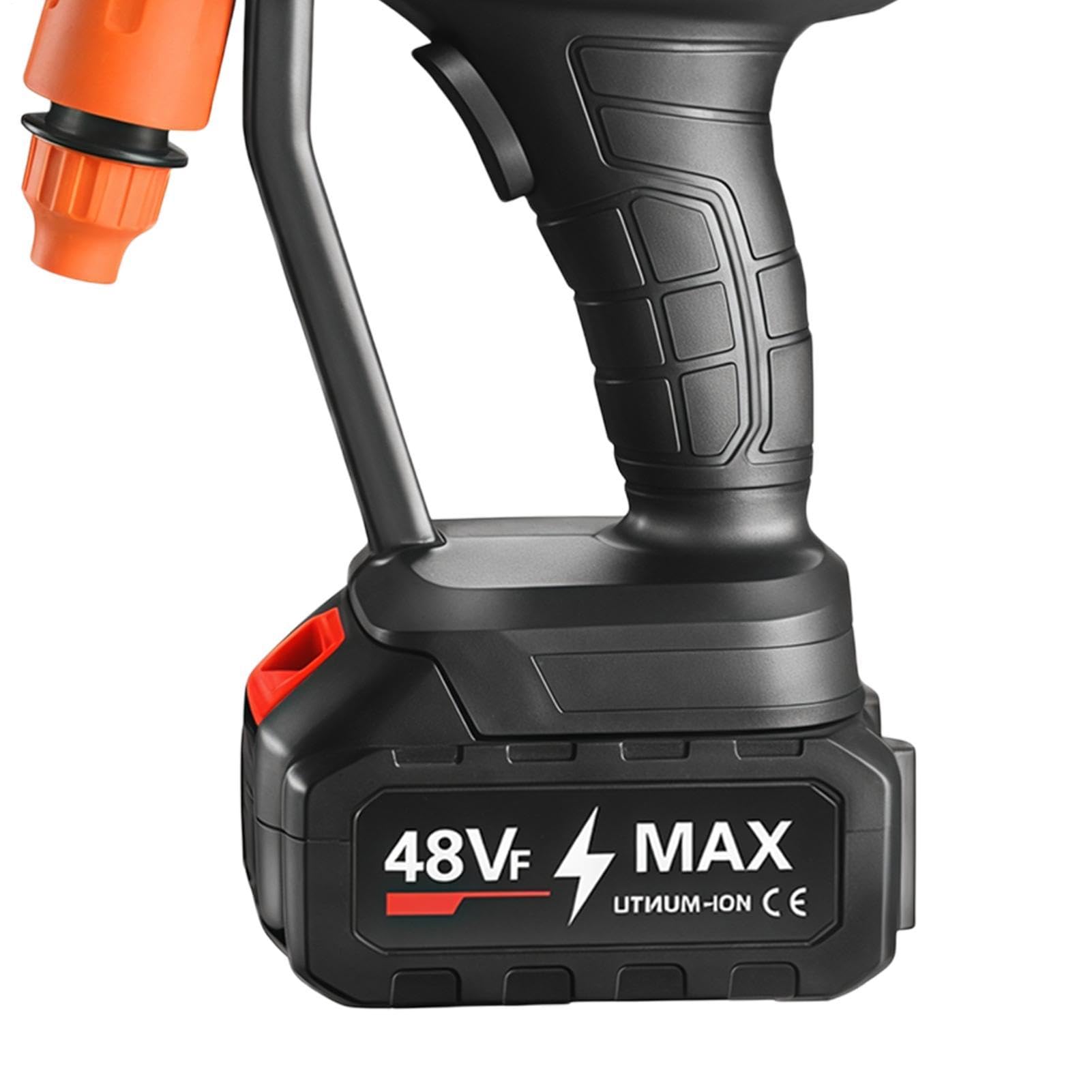 de alta presión con manguera de acero inoxidable de 5 m | Potente limpiador de coche para interior, exterior, hogar, muebles, terraza, jardín, limpieza y