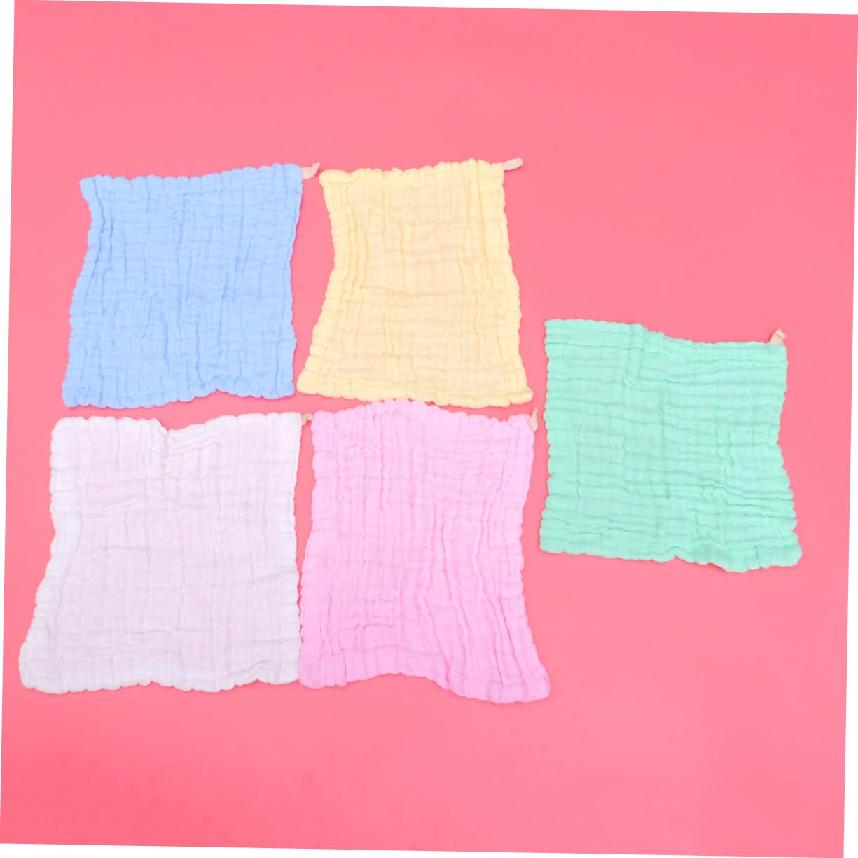 Toyvian 3 Set Di Salviette in Mussola Morbida Per Neonati 5 Stili Asciugamani Quadrati Per Neonati Prelavati Delicati Per La Pelle Del Bambino 5 Pezzi*3