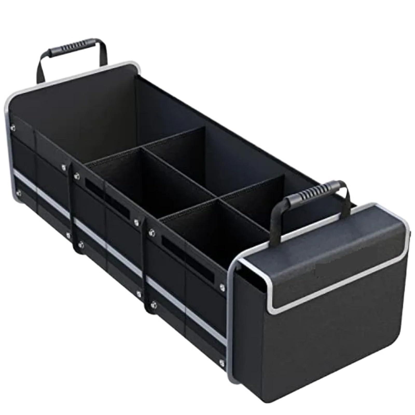 Organisateur de coffre étanche rangement voiture sac isotherme ajustable noir