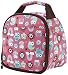 Fit & Fresh Kids' Gabby Insulated Lunch Bag with Exterior Pocket and Full Zip Closure, Versatile School Lunch Box for Girls, Rainbow Owl