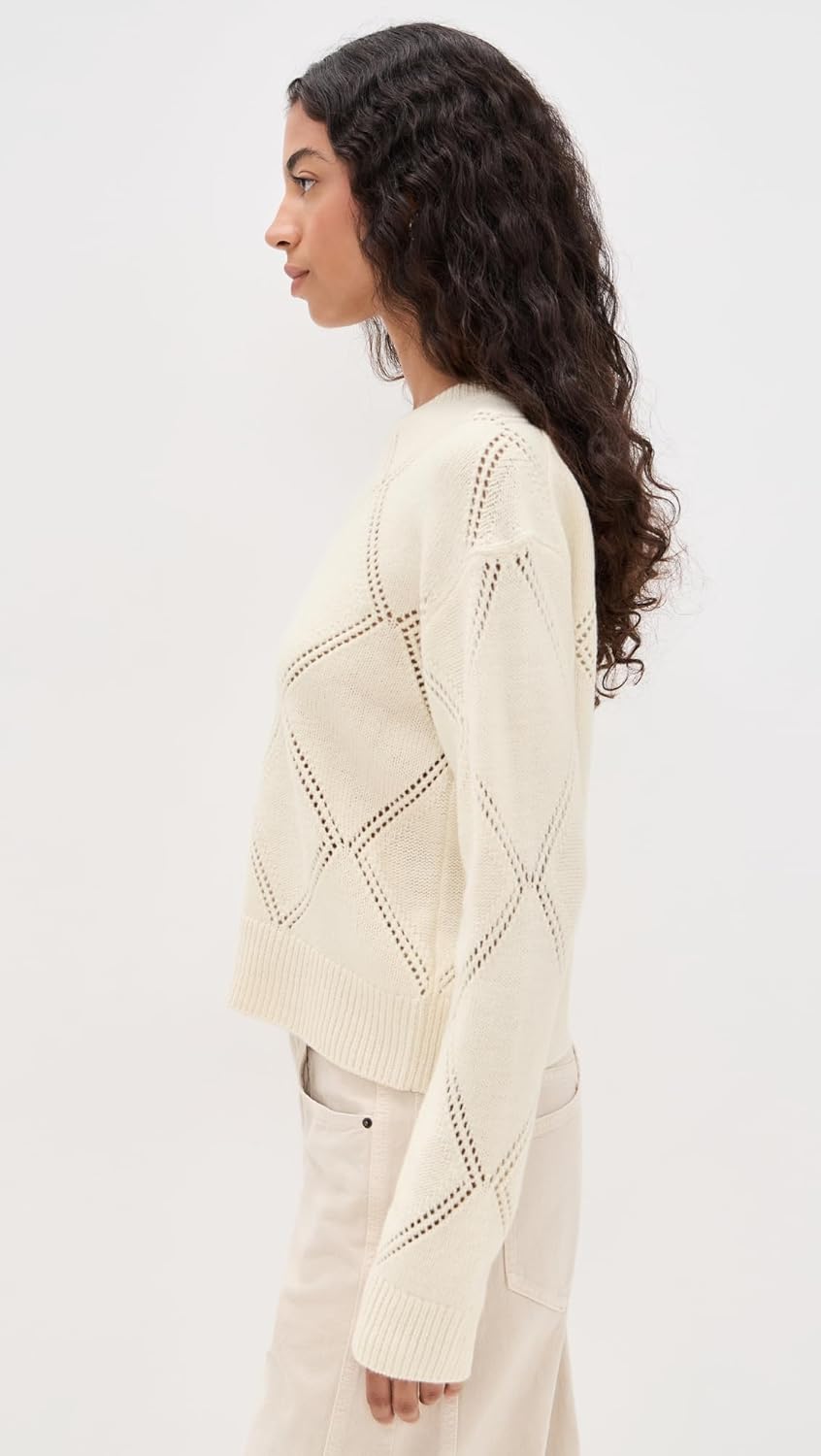 Vince Women's Textured Argyle Sweater - Image 5