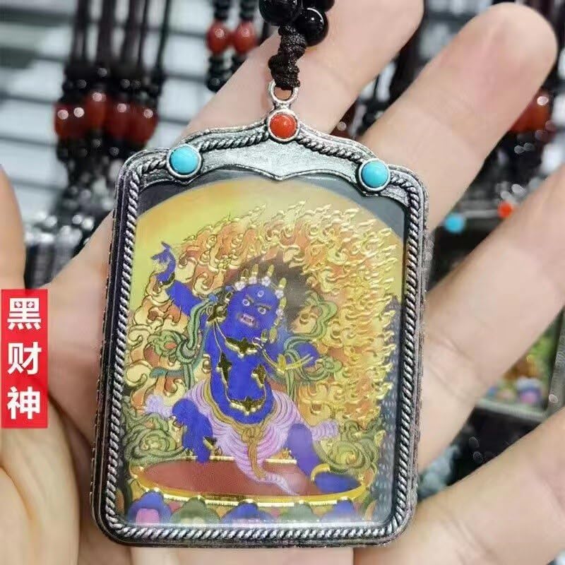 Amazon.co.jp: チベット手描きタンカネパール仏教ペンダントネックレス