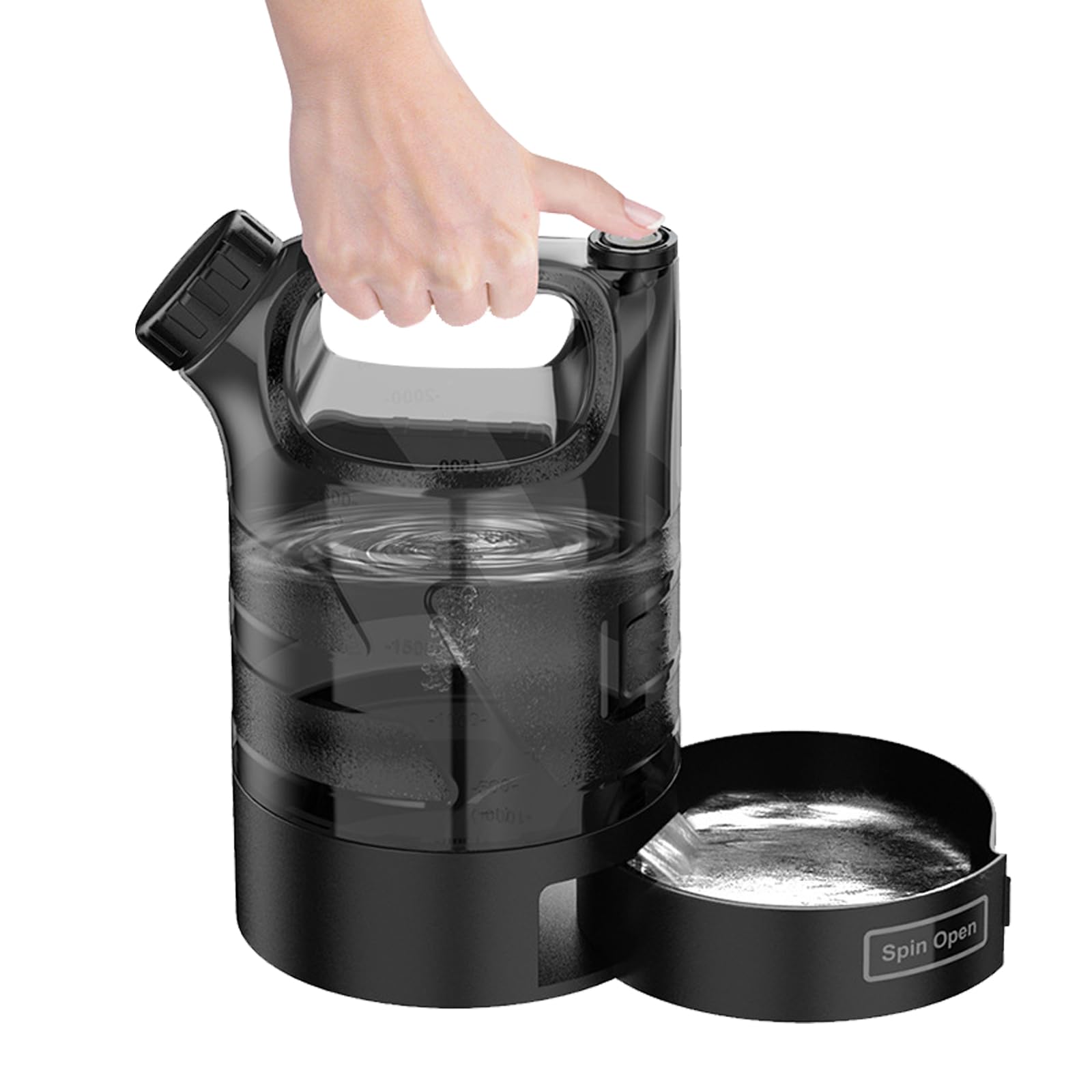 Borraccia portatile per cani da 2500 ml, per cani di taglia grande, XXL, extra grande, a prova di perdite, per passeggiate quotidiane, passeggiate, viaggi, campeggio