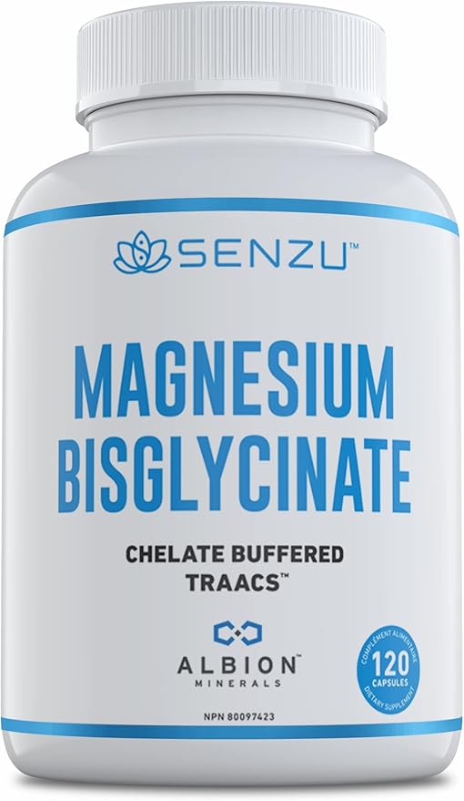 Magnesium Bisglycinate TRAACS 100 Chelate 200mg 120 Capsules Vegan
