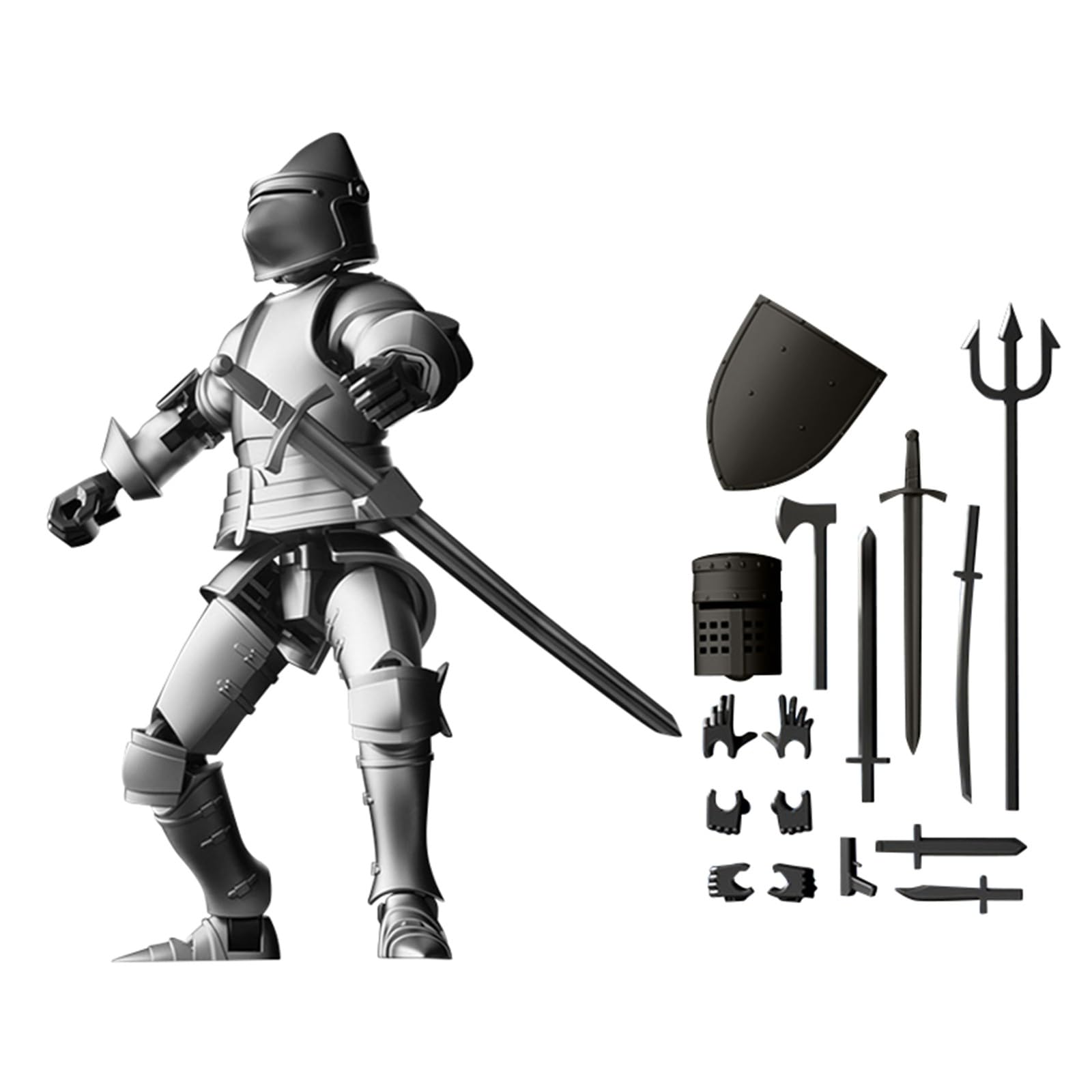 T13 Titan 13 Dummy 13 Action Figure, Robot 13 Lucky 13, 3D Printed Multi-Jointed Movable for Stop Motion Animation Adult Desktop Decor