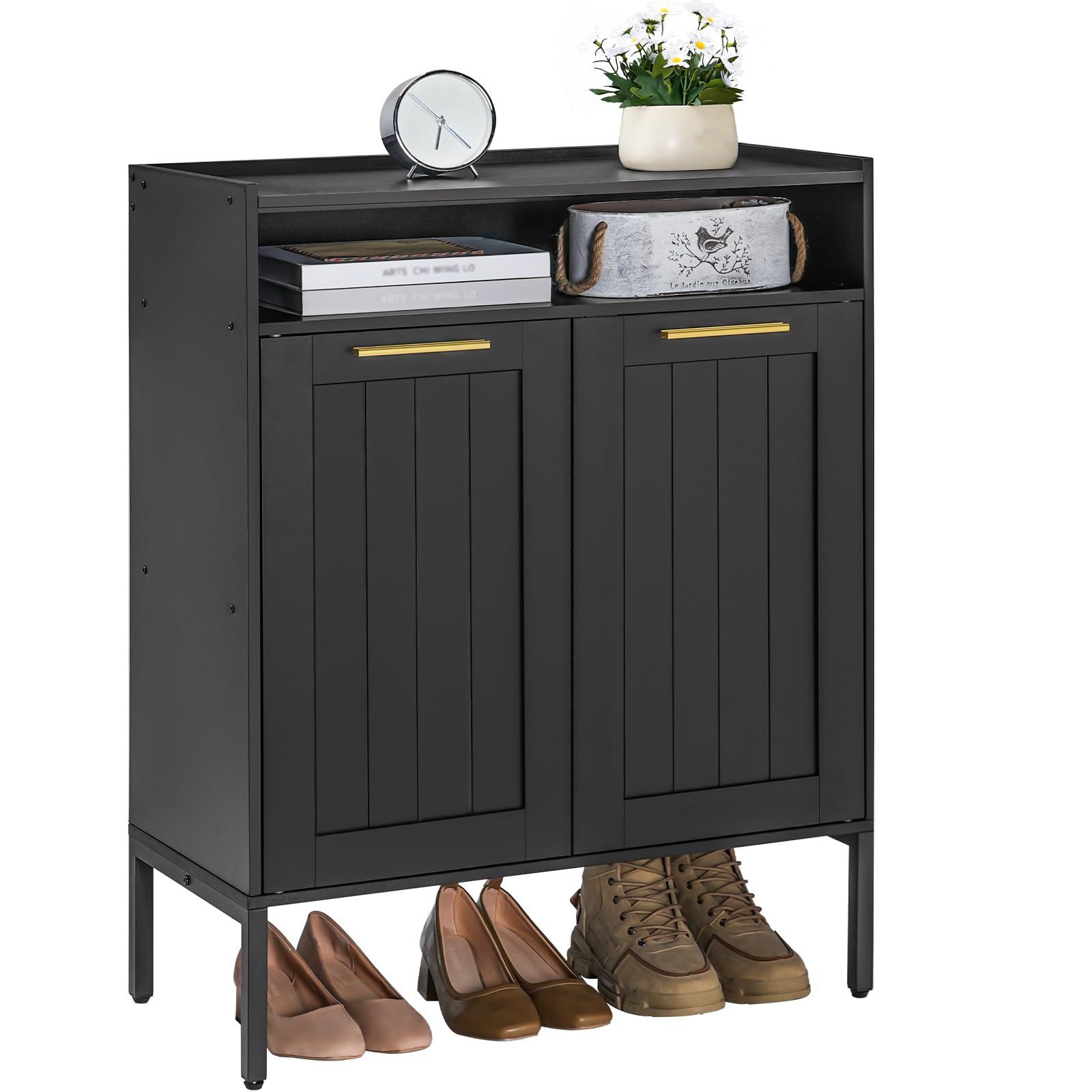 Amazon.com: HOOBRO Shoe Cabinet, 6-Tier Shoe Storage Cabinet