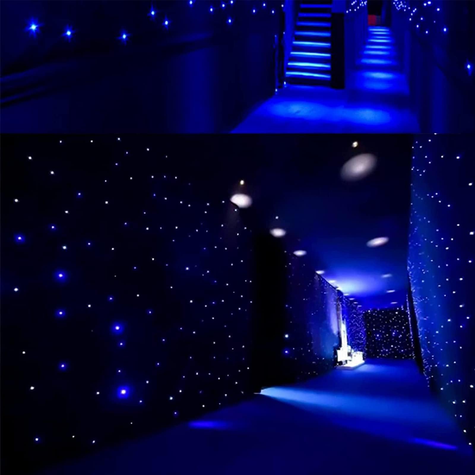 Tenda a LED per sfondo fotografico, pieghevole, motivo cielo stellato, per matrimoni, feste di Natale, tema spazio universo, 4 x 6 m