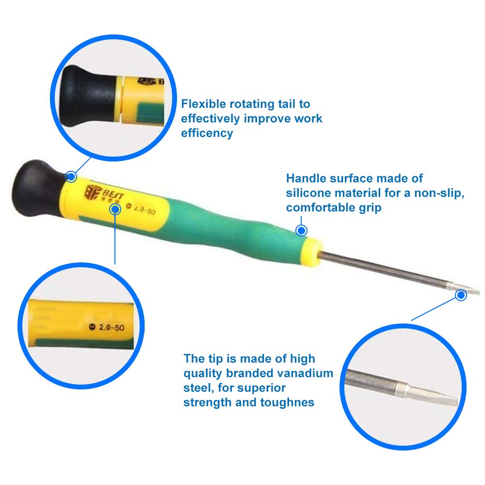 MMOBIEL Zestaw magnetycznych wkrętaków Torx - T2 T3 T4 T5 T6 T8-12 szt. zestaw śrubokrętów kompatybilny z iPhone, iPad, MacBook Pro/Air, laptopem, tabletem i innymi - zestaw naprawczy