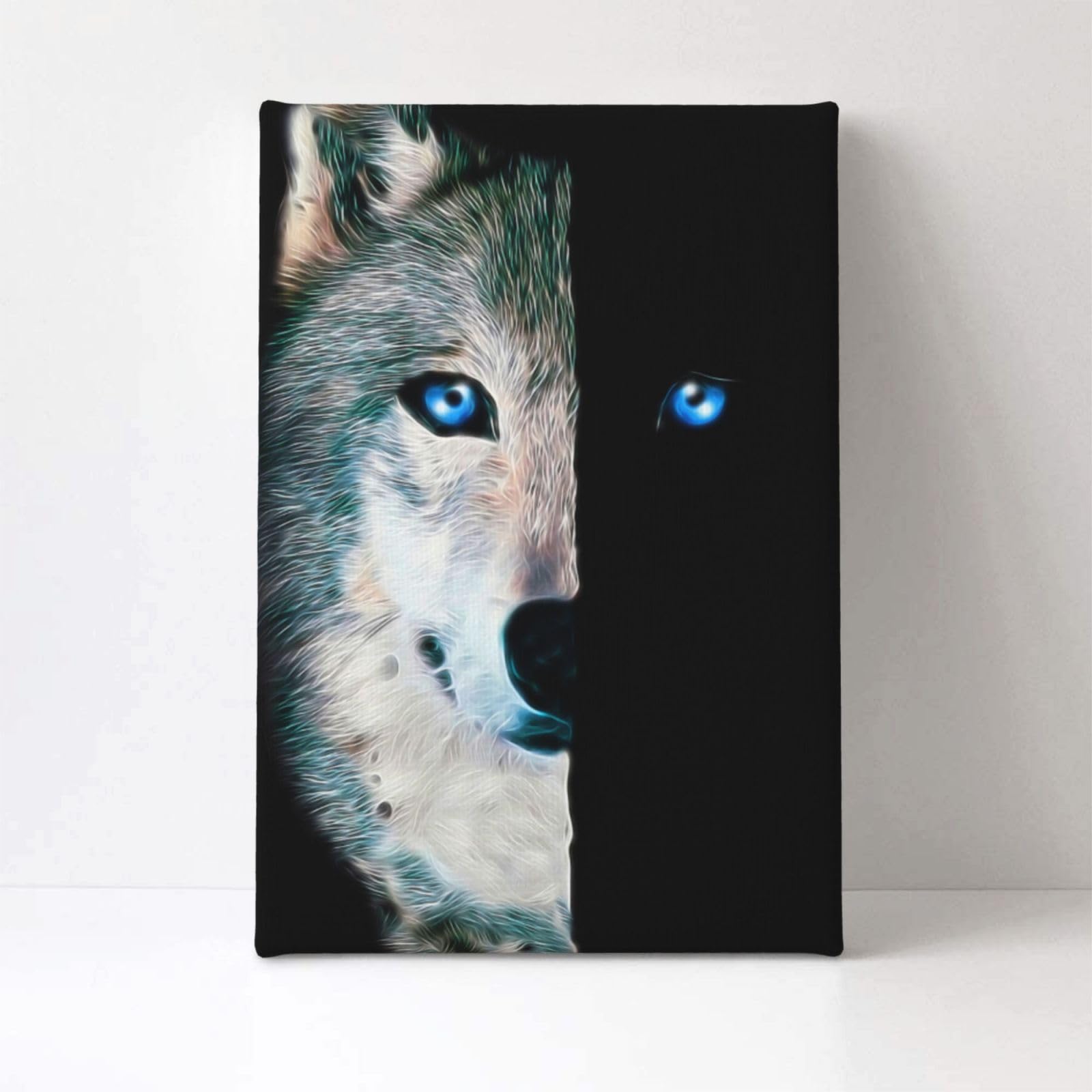 220.スペースシティーに吠えるオオカミ☆スプレーアート/Ｆ６キャンバス Amazon.co.jp: Purple Verbena Art 遠吠えするオオカミの絵 キャンバス