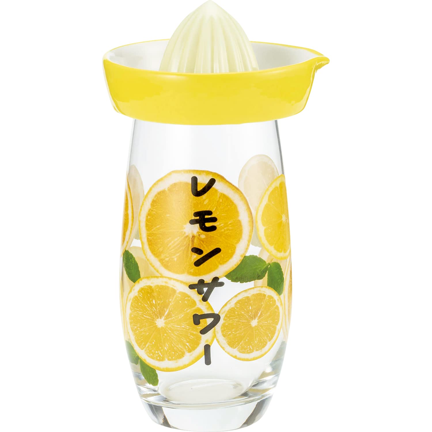 Amazon.co.jp: おもしろ食器 レモンサワー グラス 絞り器付き