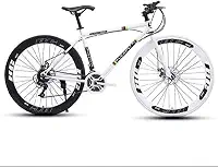 Bicicleta De Estrada Masculina E Feminina, Bicicletas De Estrada Para Adultos Com Estrutura De Aço Carbono De 24 Velocidades E 26 Polegadas, Corrida De Ciclismo Com Freio A Disco Duplo, Bicicleta