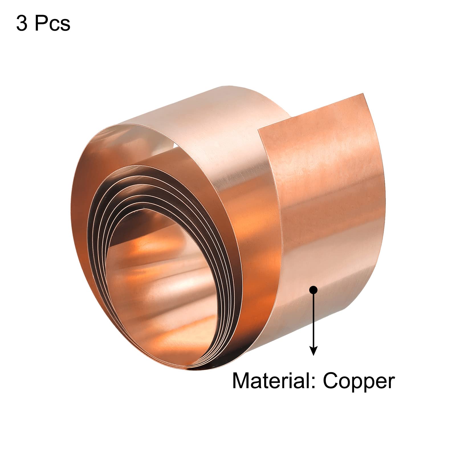 Rouleau De Feuille De Cuivre Pur - 0.15 Mm X 30 Mm X 1000 Mm - Pour Bricolage, Réparations électriques Et Mise à La Terre