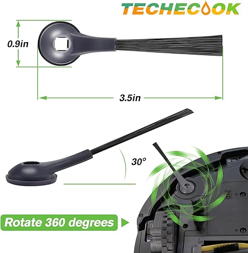 Miniatura 5 de Techecook 102KY1000 Shark Side Brush Repuesto (paquete de 6) Compatible con Shark IQ Robot R101AE (RV1001AE), RV1100, RV1101, RV2011DRUS, RV912S,