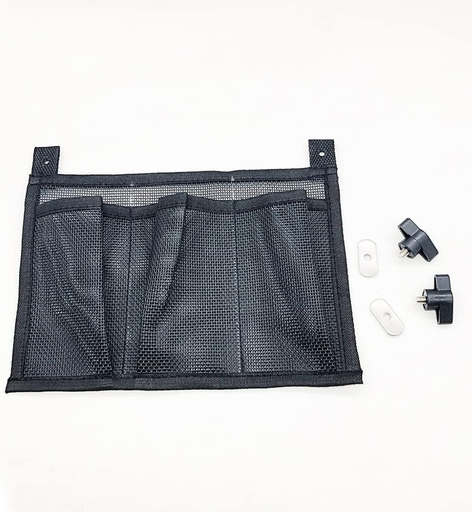 Marine Yacht Kayak Canoe Mesh Storage Accessories Durable Black Nylon Beer Fishing Tackle Box Storage Bag Side Pouch Organizer